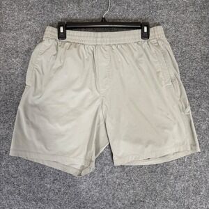 Bearbottom Hybrid Shorts Men's Large 31x7 Gray Elastic‎ Waist Casual Stretch Gym